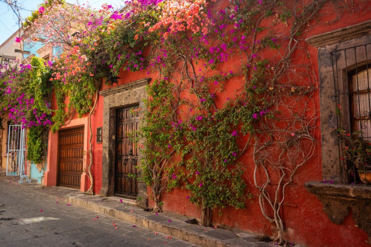 casona colorida en San Miguel de Allende, Guanajuato