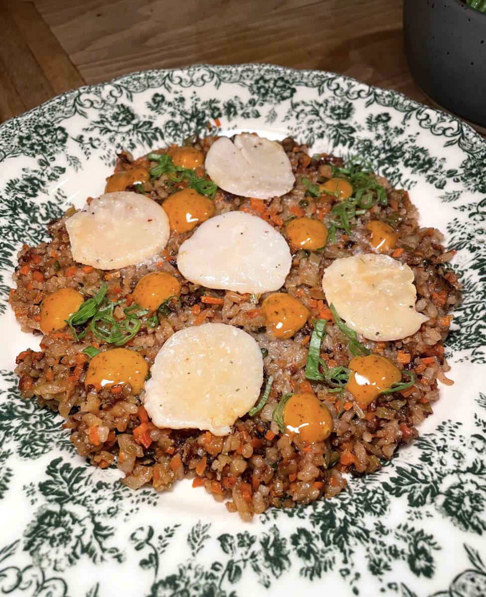 yakimeshi de callo en el restaurante Calma 