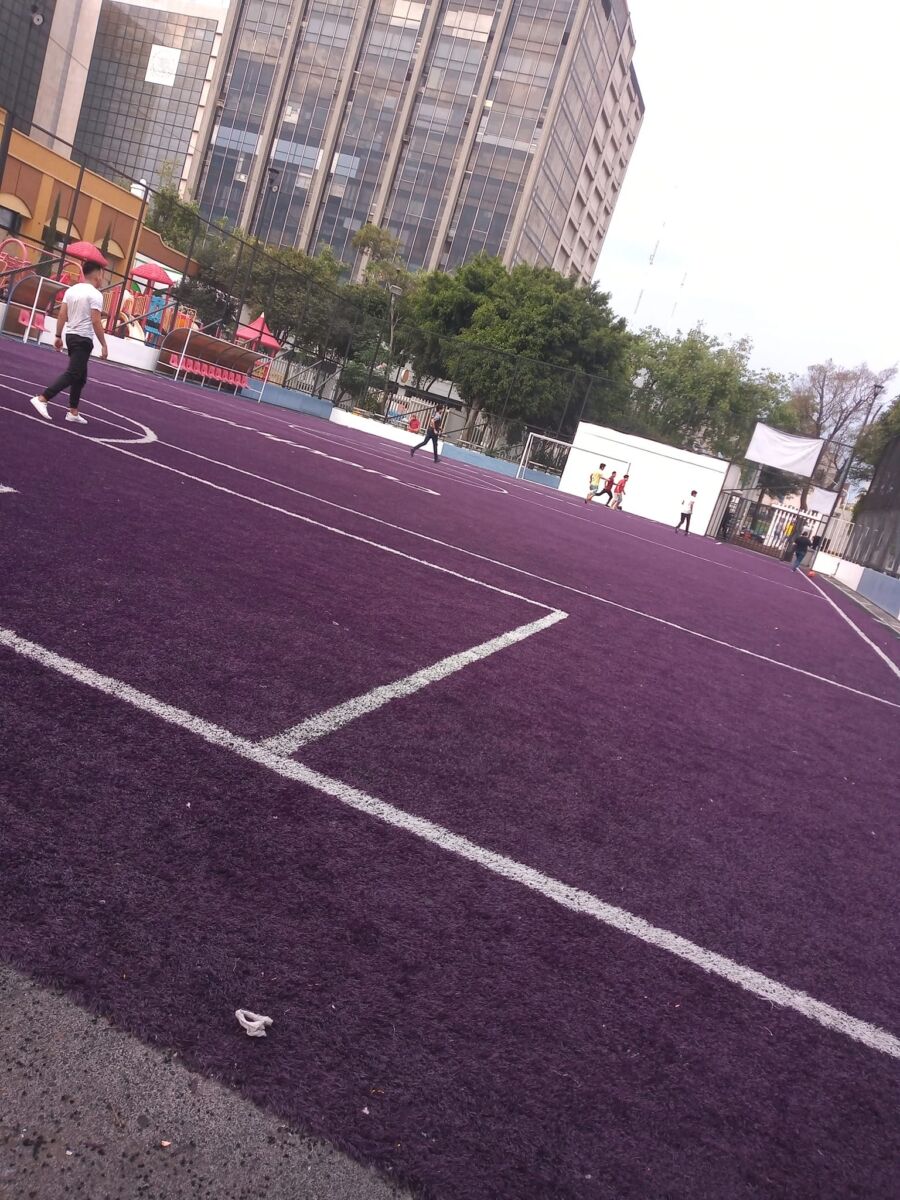 Cancha de fútbol del Parque Gilberto Owen