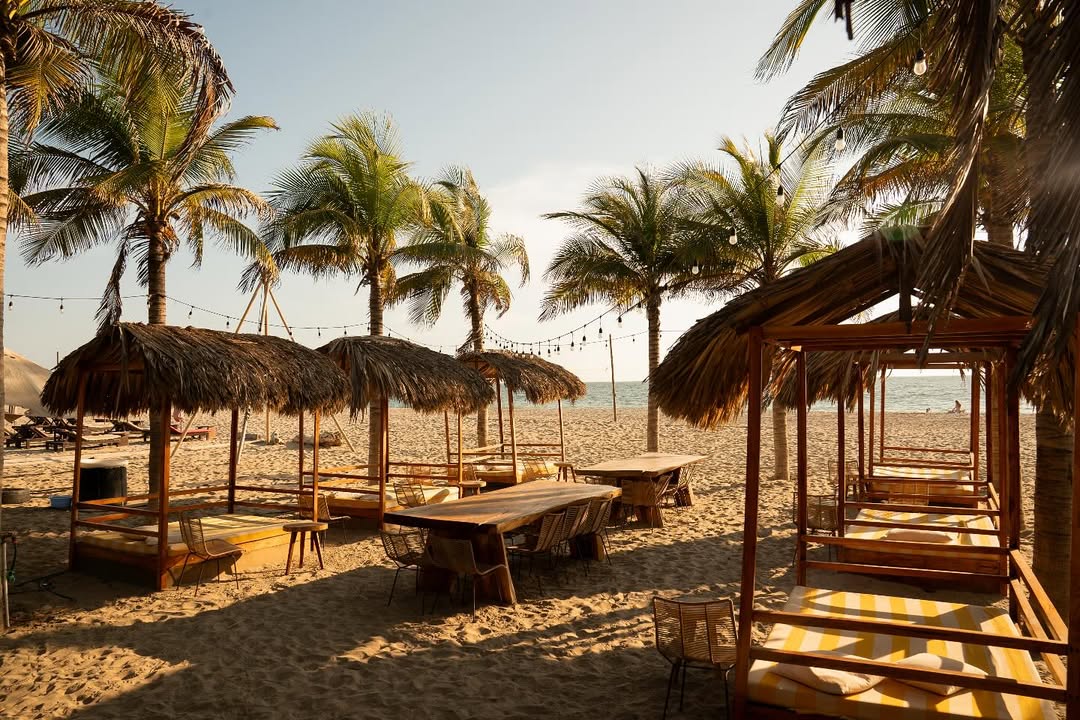 restaurante a pie de playa en Zicatela 