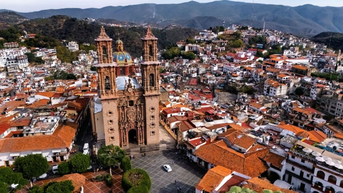 vista aérea del Pueblo Mágico de Taxco 