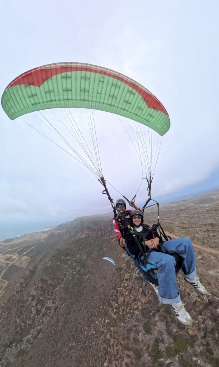 Vuelo en parapente en Rosarito, BC