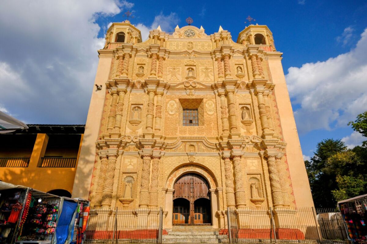 fachada del Templo de Santo Domingo en San Cristóbal de las Casas