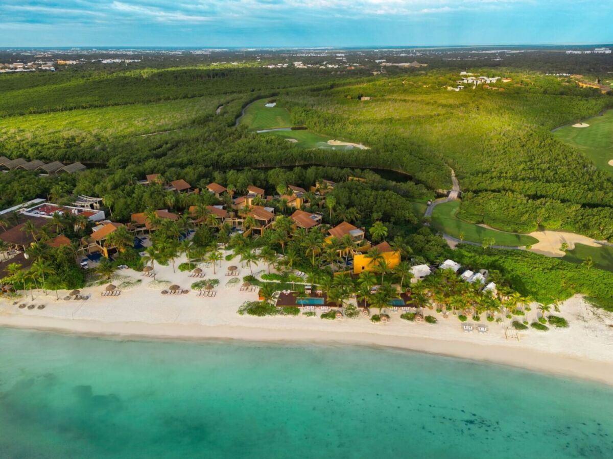 Vista aérea del Hotel Banyan Tree Mayakoba 
