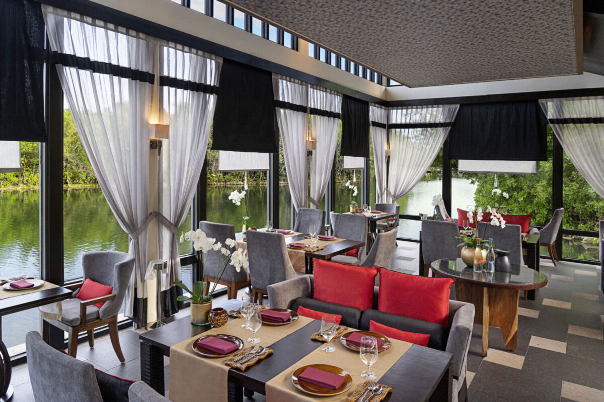 Restaurante Saffron en el Hotel Banyan Tree Mayakoba 
