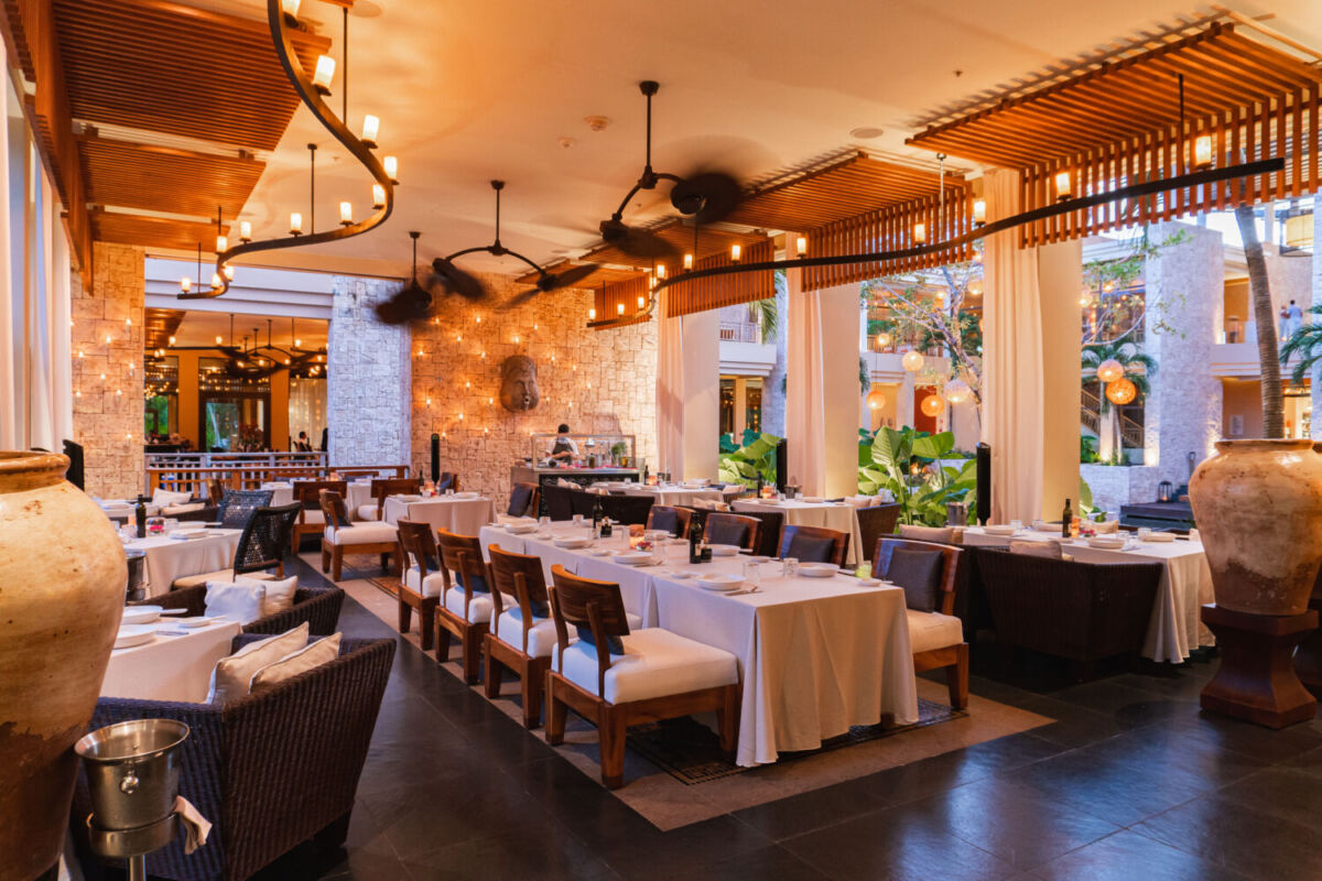 Restaurante Cello en el Hotel Banyan Tree Mayakoba
