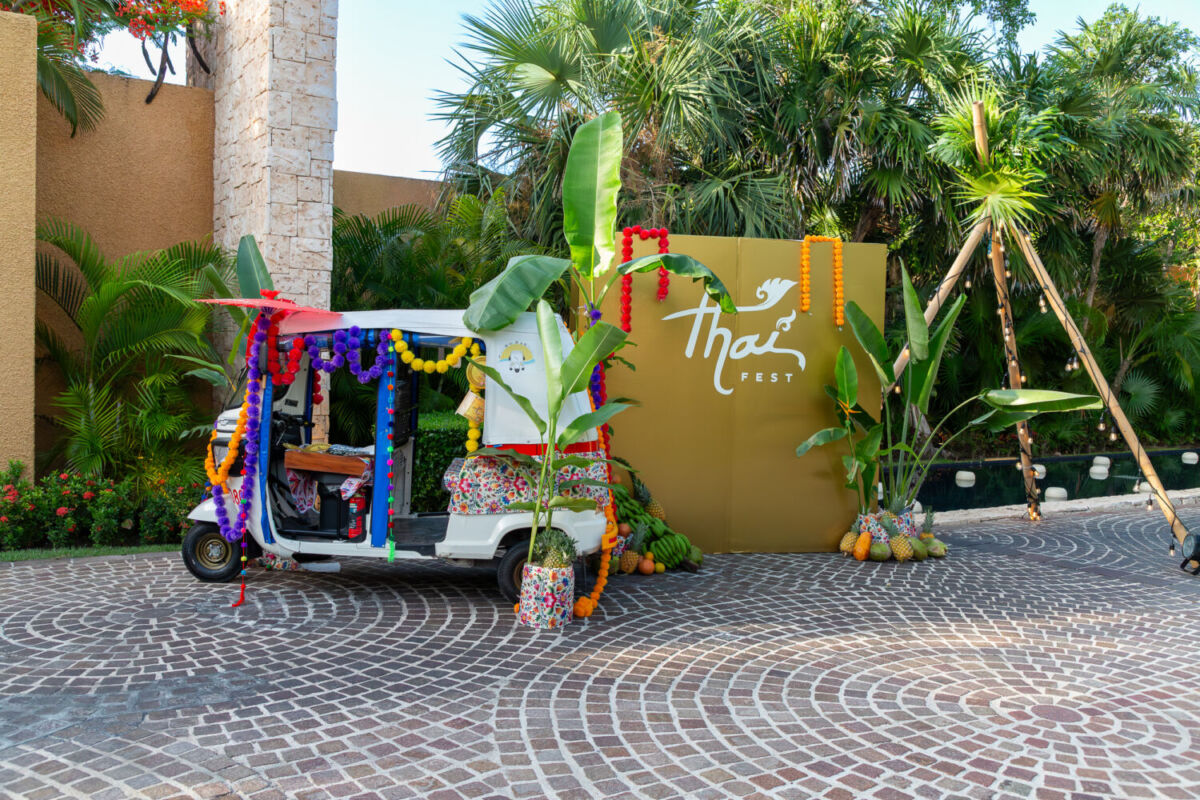 Decoración Tailandesa en el Banyan Tree Mayakoba