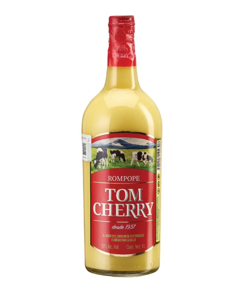 botella de rompope Tom Cherry