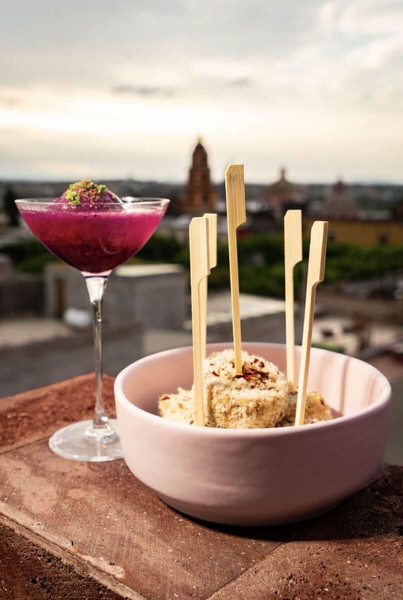 Coctel Garumina con elotes con crema y queso