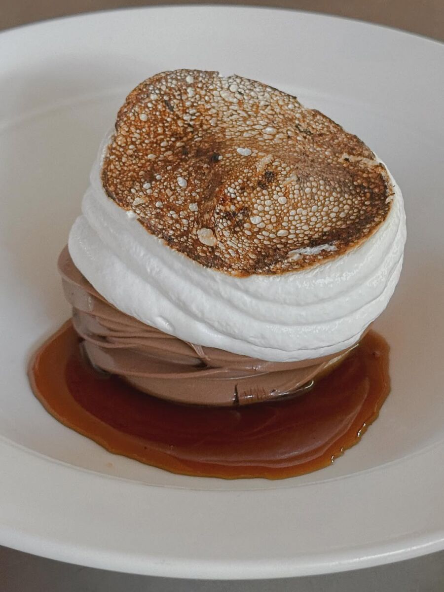 Postre de Choconube en el Restaurante Salazar 