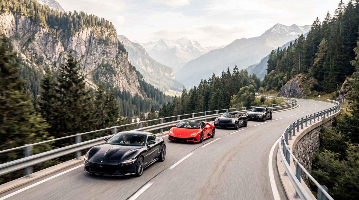 Los viajes en coches de lujo por las montañas Europeas: están transformando las vacaciones de los jetsetters