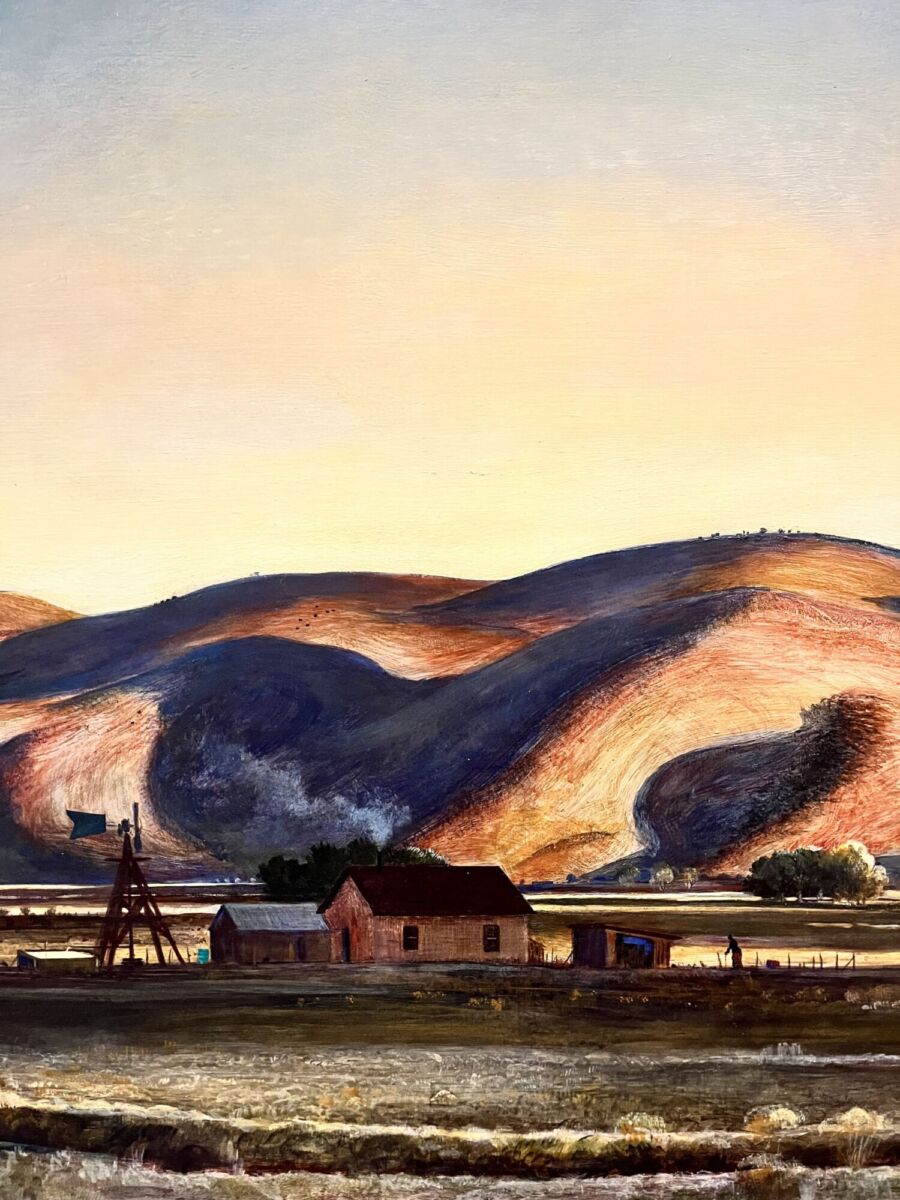 oleo de paisaje texano