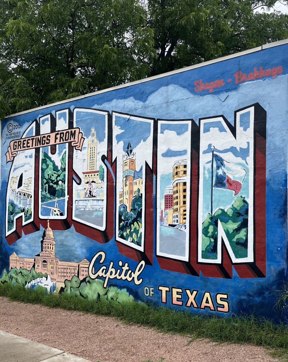 Mural 'Greetings from Austin'