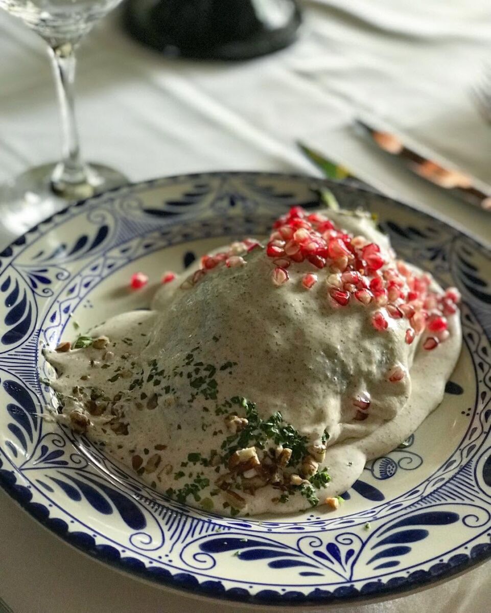 Chile en Nogada de la Antigua Hacienda de Tlalpan