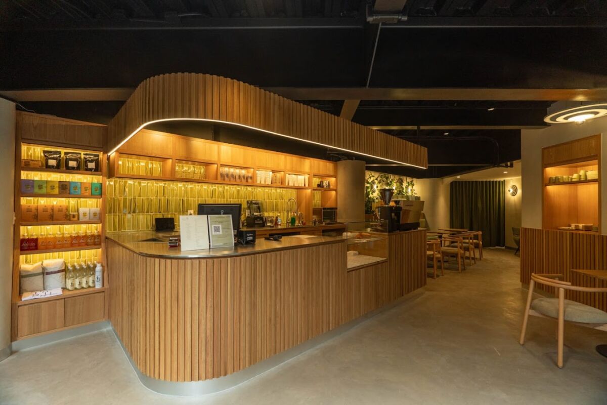 barra de café en una cafetería de la CDMX 