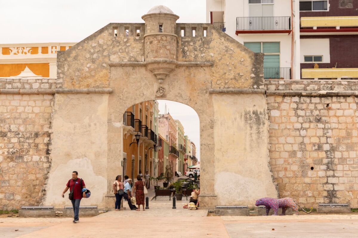 Muralla en el centro de campeche