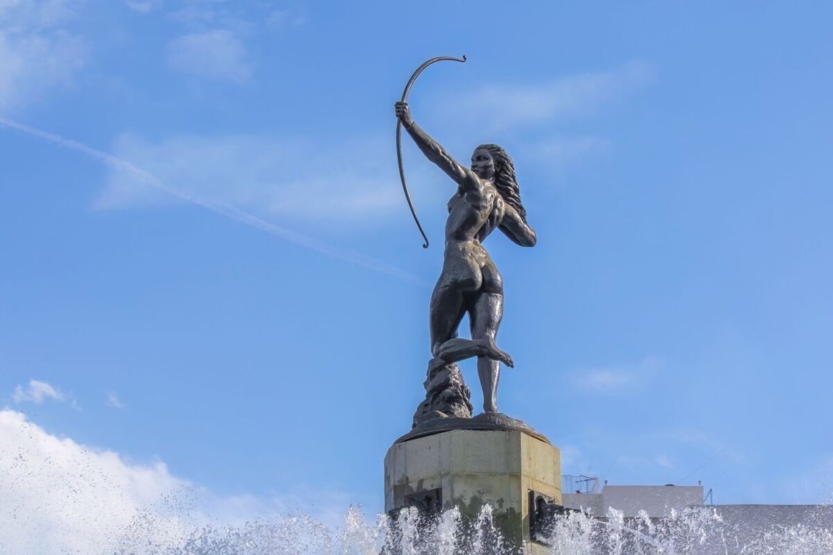 La Diana Cazadora de Reforma no es la original: Esta se encuentra en un pueblito de aguas termales en Hidalgo