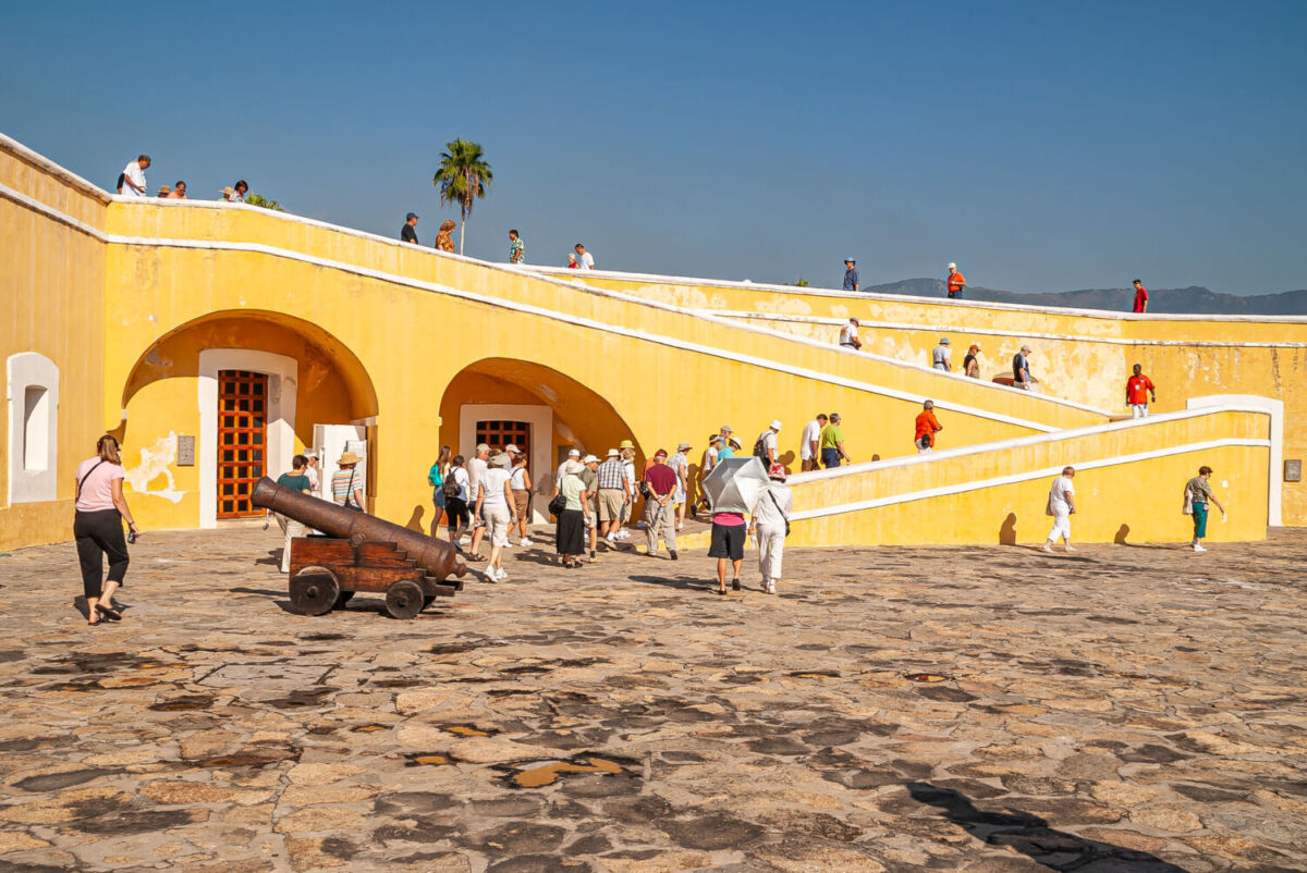 Interior del Fuerte de San Diego en Acapulco