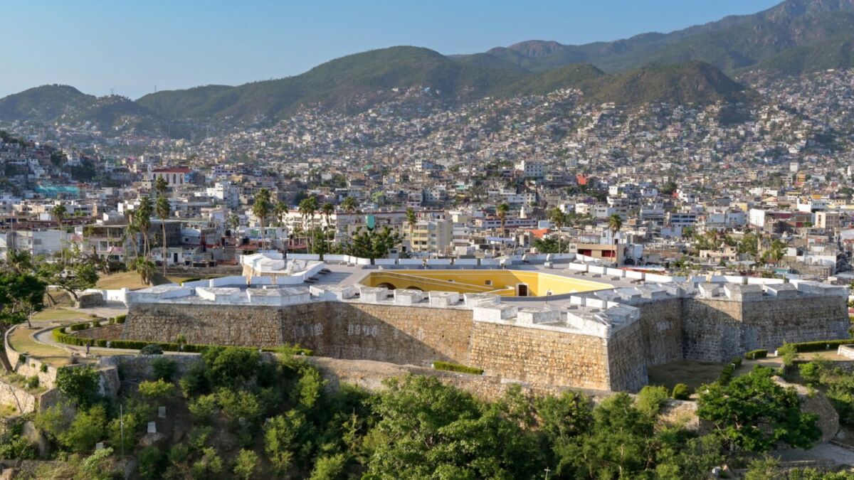 Vista aérea del Museo Histórico de Acapulco Fuerte de San Diego