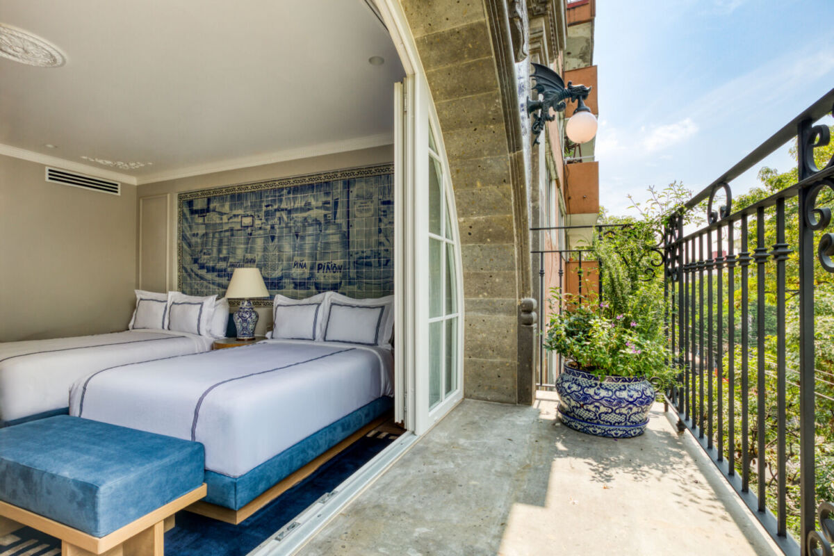 Habitación con balcón del Hotel Casa Talavera 