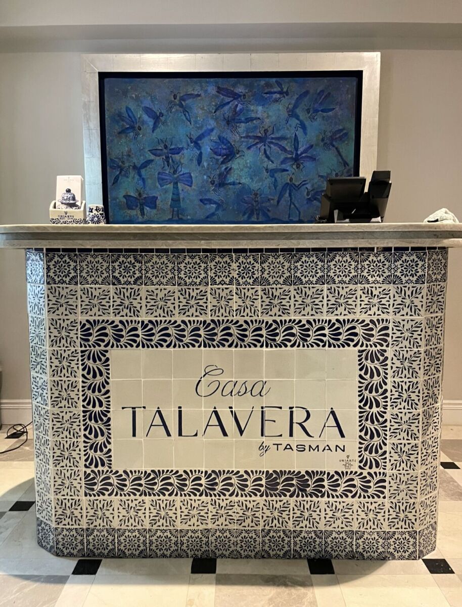 Lobby del Hotel Casa Talavera en la Col. Roma 