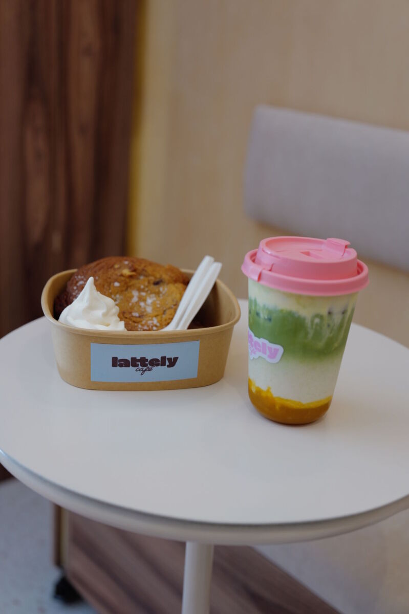 Mango Matcha y galleta con helado