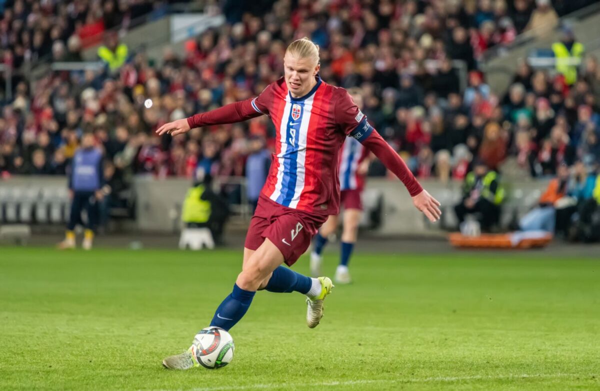 Erling Haaland, máximo goleador de la selección de Noruega