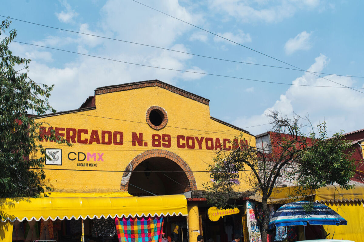 fachada del Mercado de Coyoacán, en CDMX