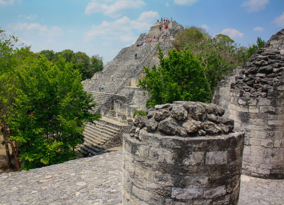 zona arqueológica de Río Bec en Calakmul en Campeche
