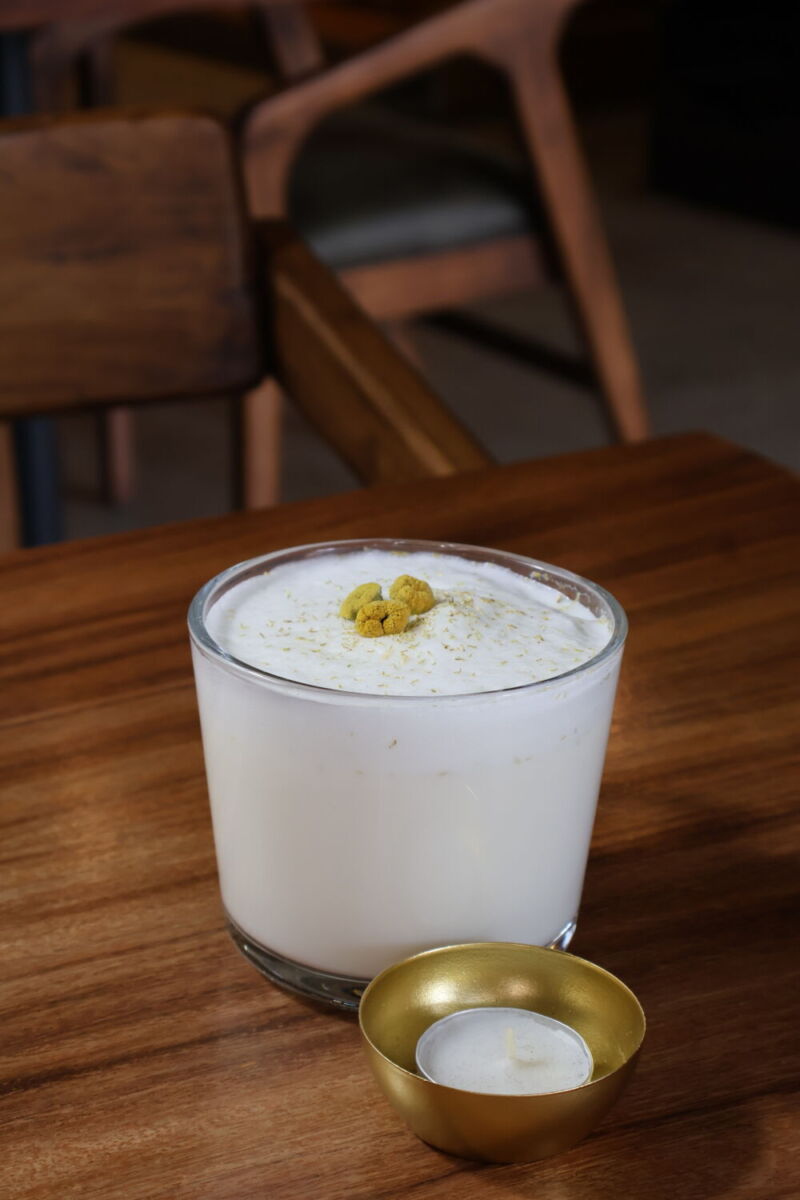 bebida con té de manzanilla