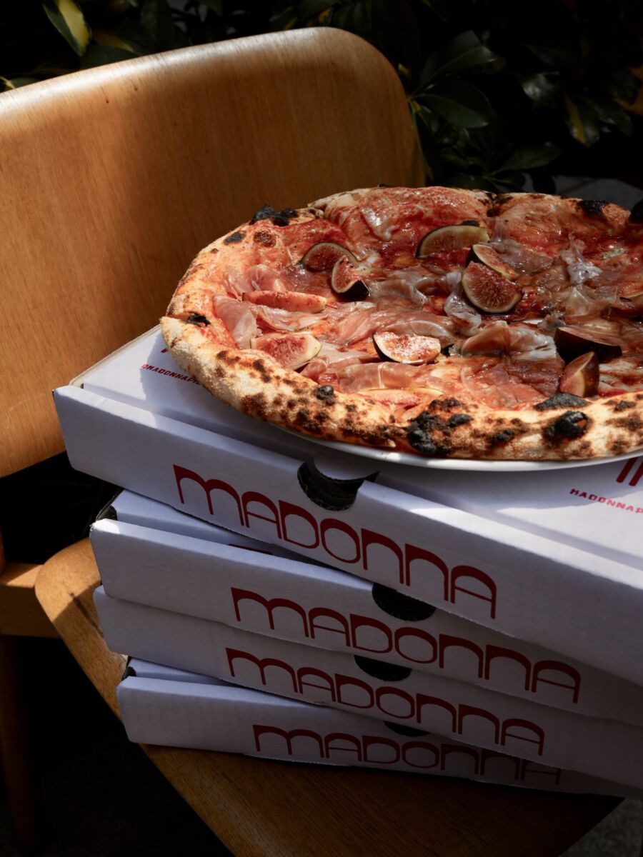 pizza de higo y prosciutto