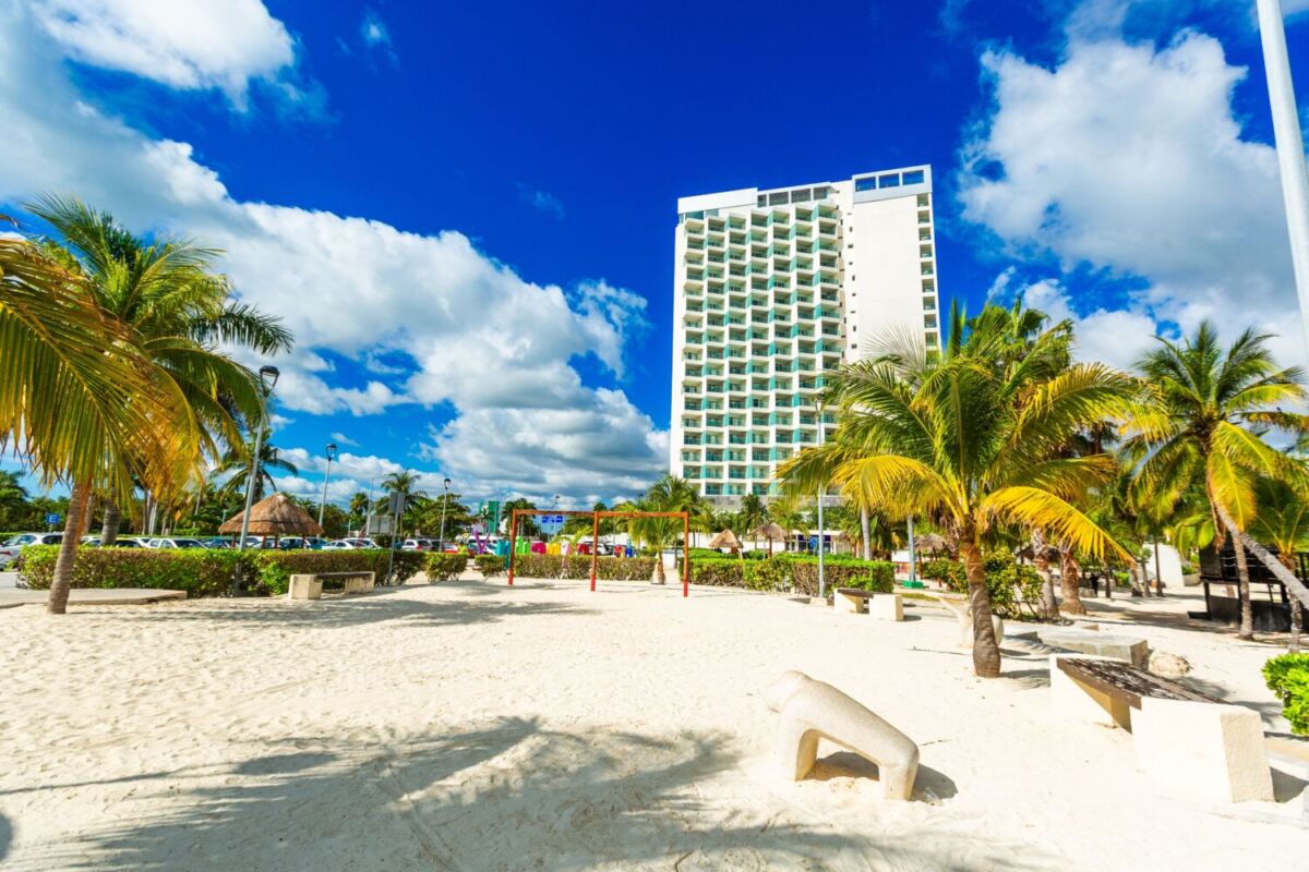 playa pública en Cancún