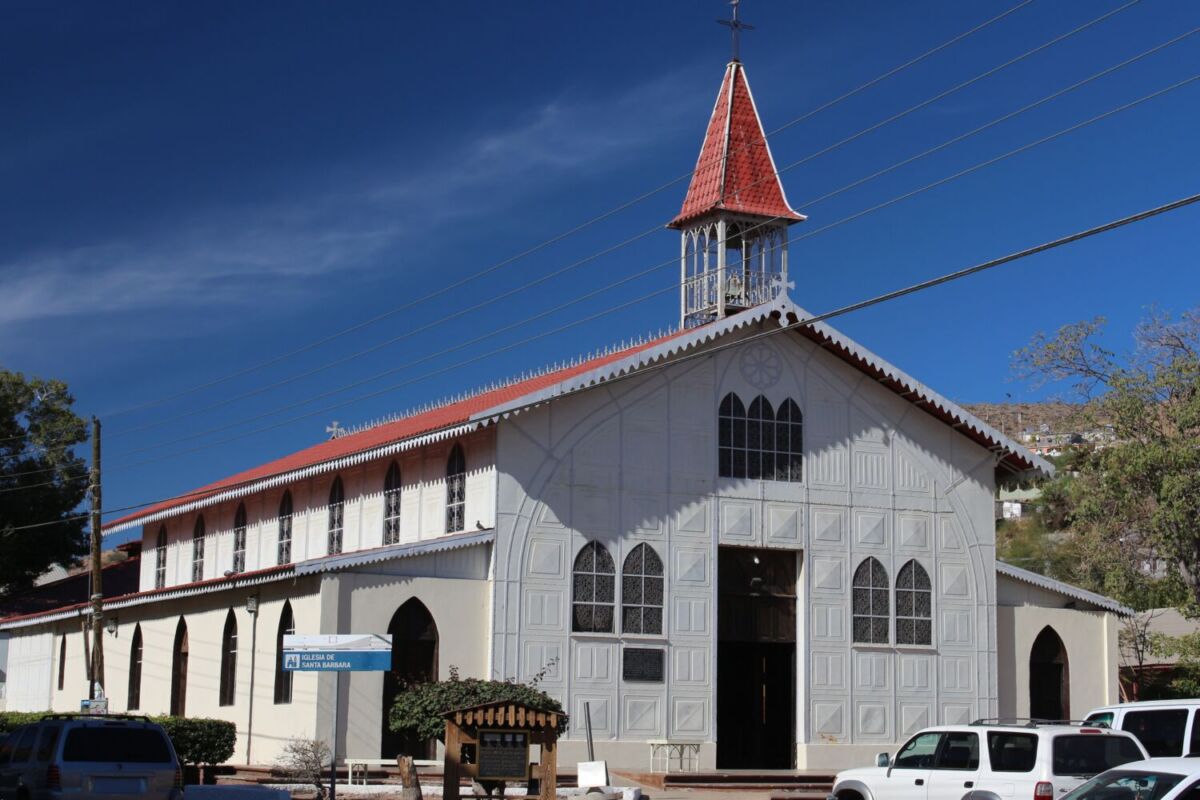 Iglesia de Santa Bárbara en Santa Rosalía, Baja California Sur