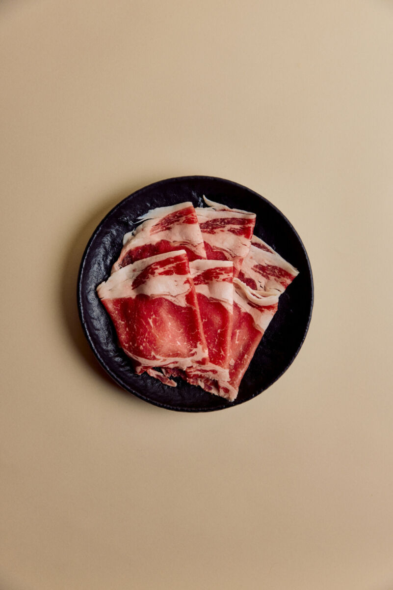 láminas finas de rib eye