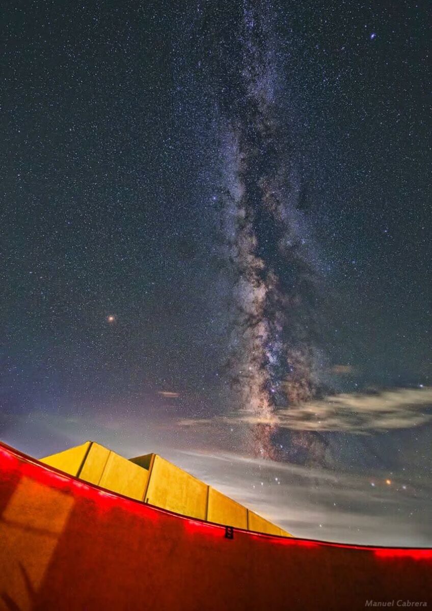 vía lácta vista desde el desierto de coahuila