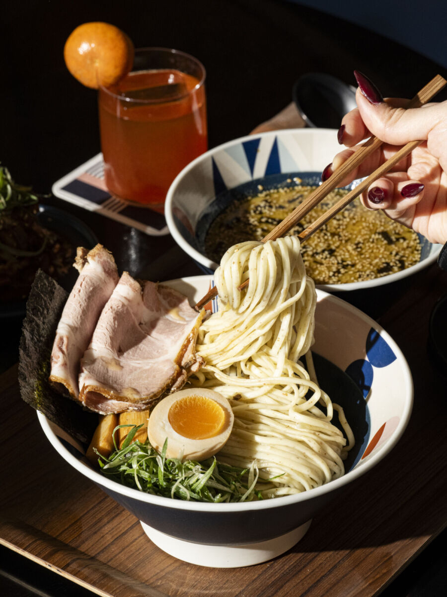 Ingredientes del platillo Tsukemen en Tonchin