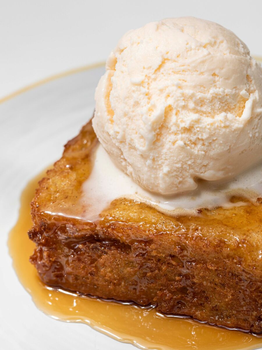 pan francés con helado 