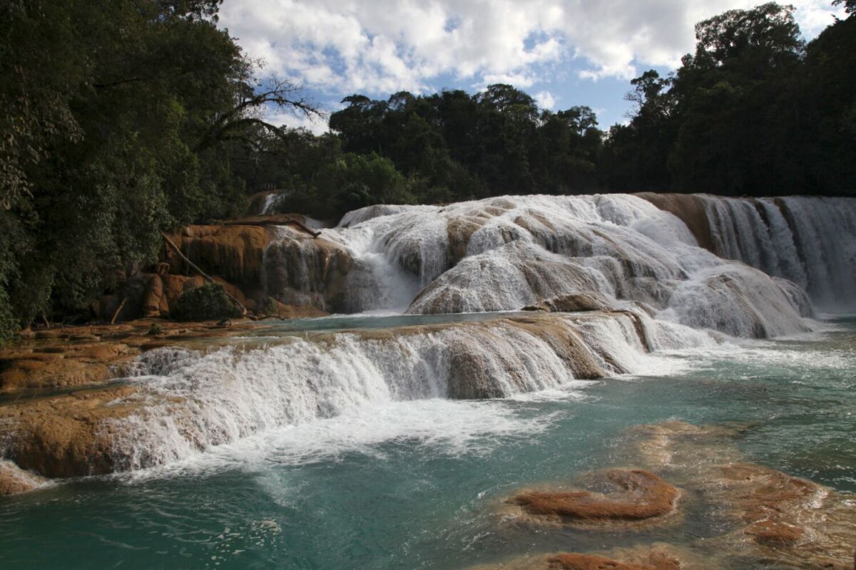 Cascadas en Palenque, Chiapas
