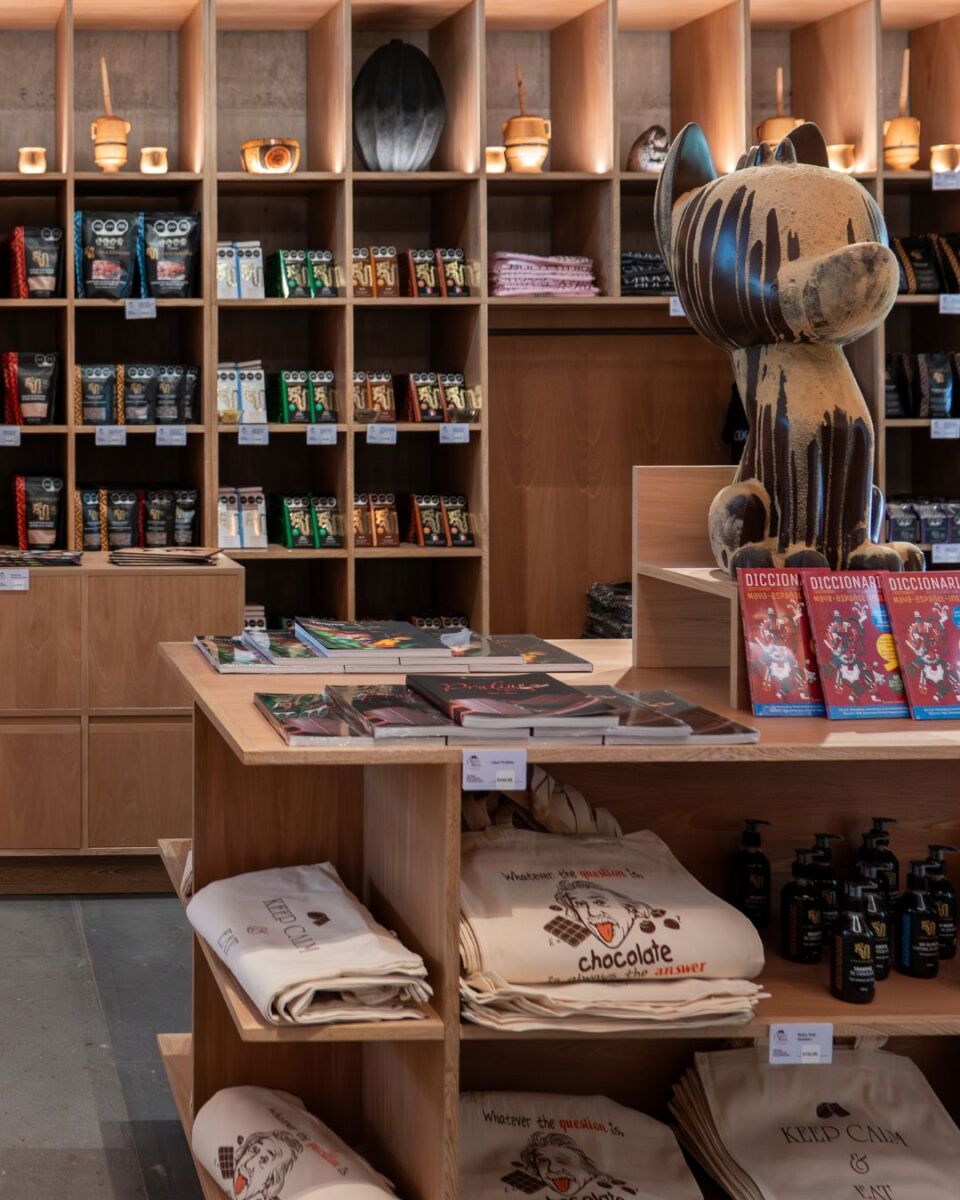 tienda de chocolate en museo choco story