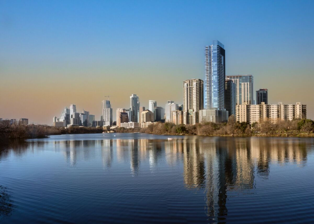 skyline de austin desde lady bird lake