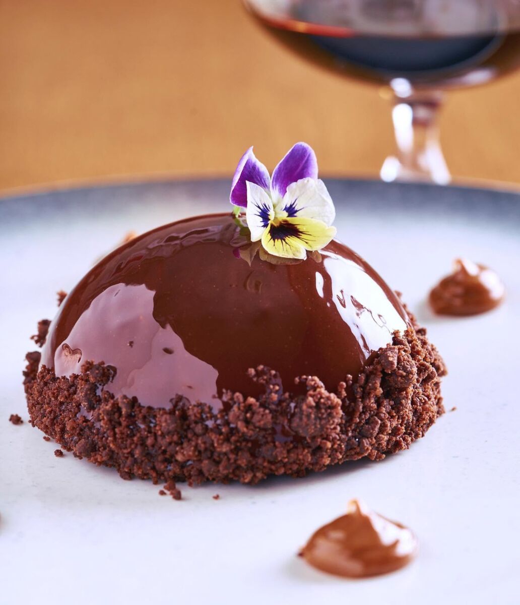 Postre Chocolatoso en  el restaurante Dante Brasa y Fuego 
