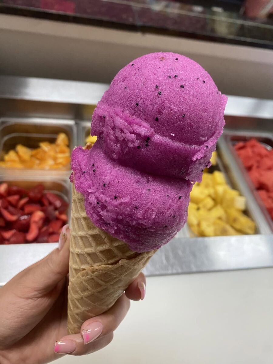 Nieve de garambullo en Valtierrilla, Guanajuato