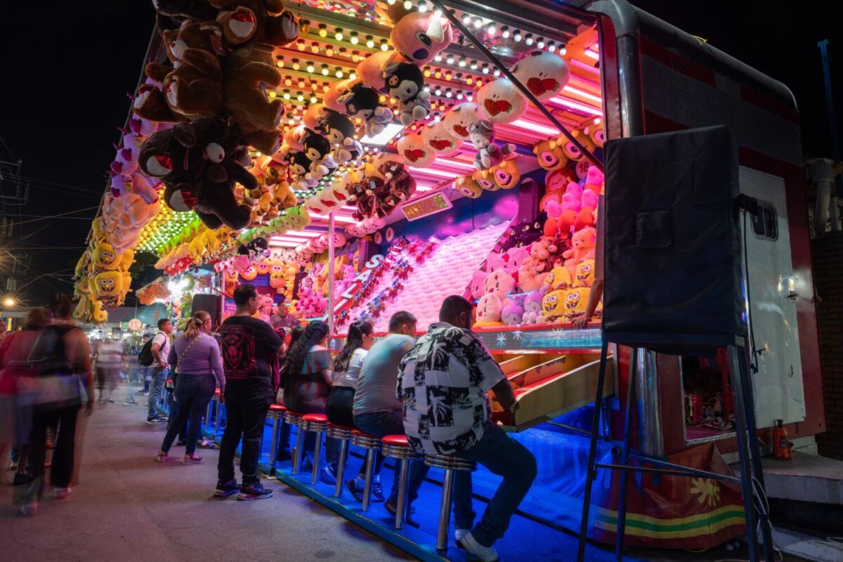 juegos de destreza en la feria 
