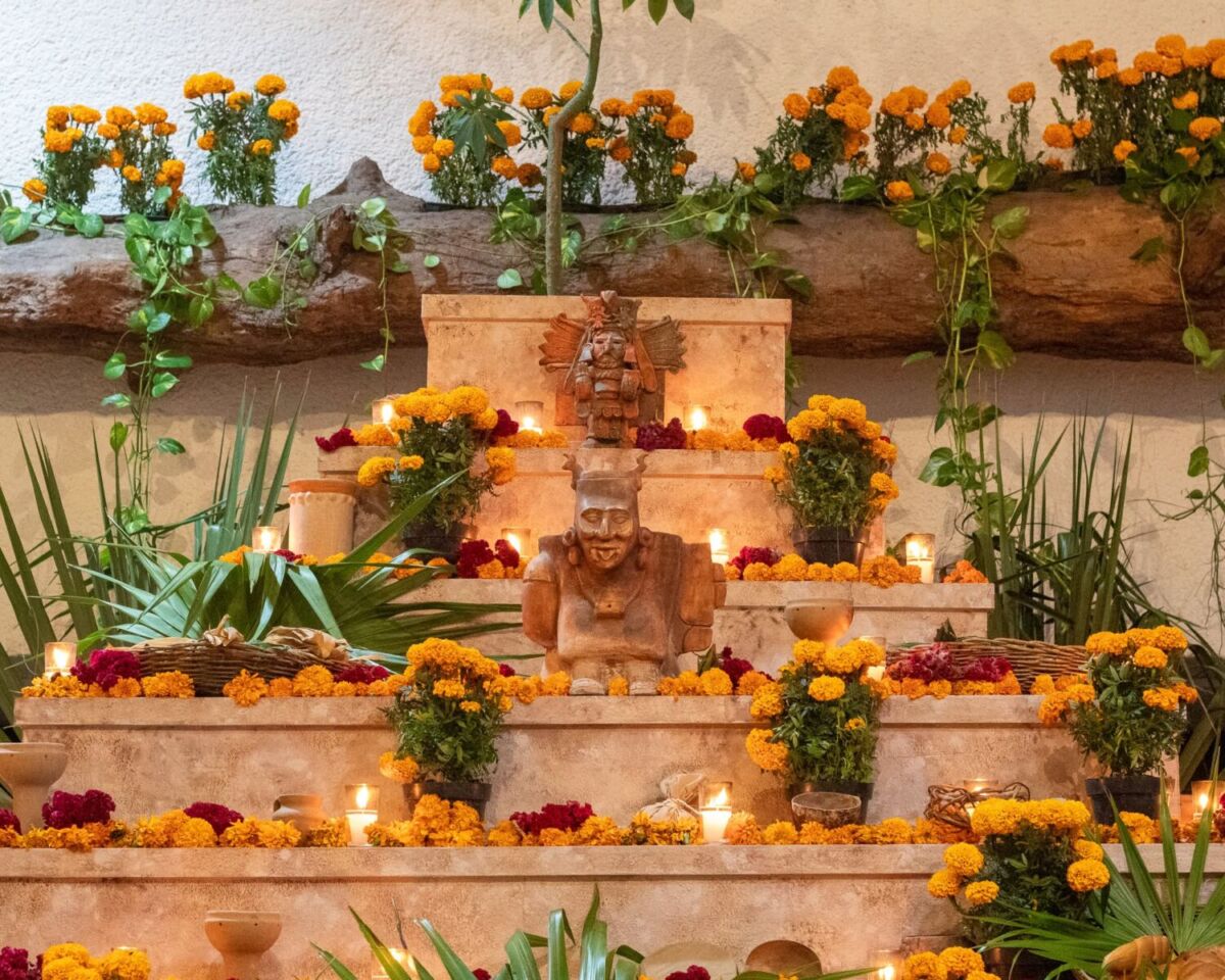 altares xcaret día de muertos