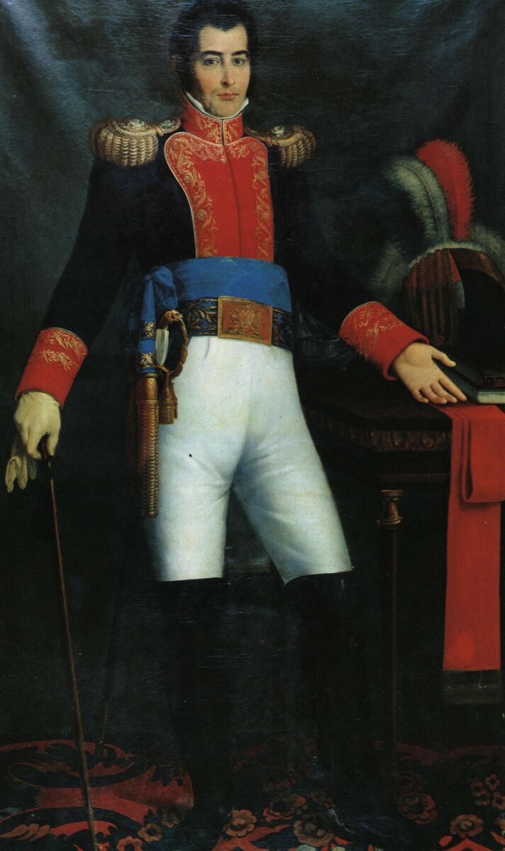 Cuadro de primer presidente Guadalupe Victoria