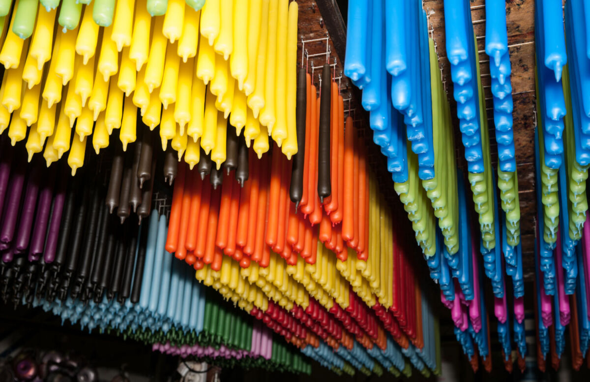 velas de colores