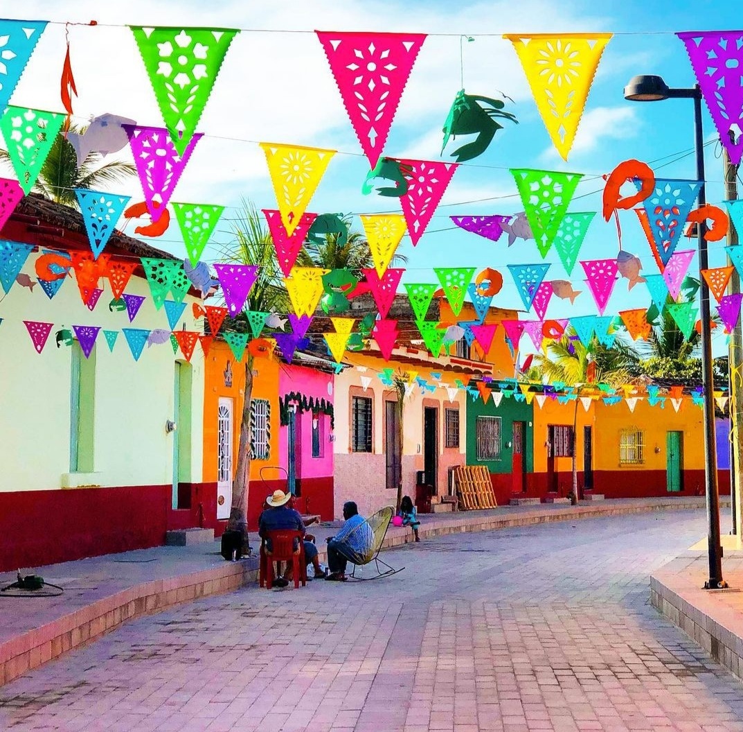Casas coloridas en mexaltitan
