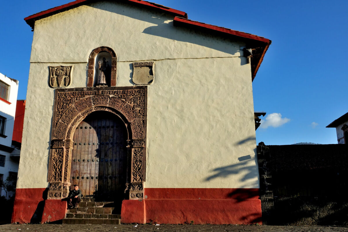 antigua construcción en Uruapan, Michoacán