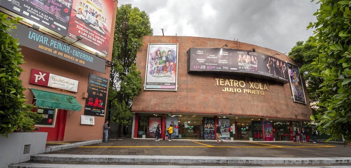 Fachada del Teatro Xola Julio Prieto en la CDMX