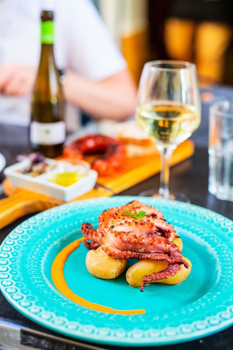 plato de pulpo a la parrilla 
